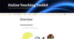 Desktop Screenshot of onlineteachingtoolkit.com